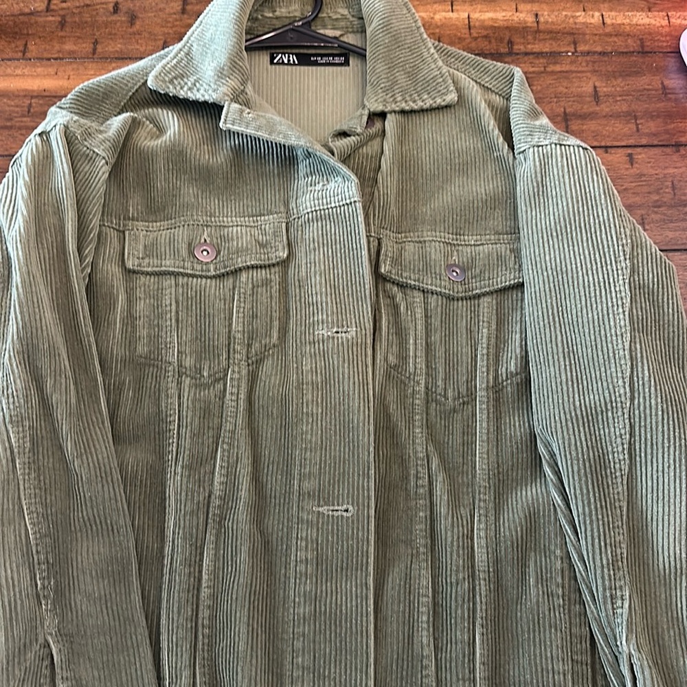 Zara jacket forest green